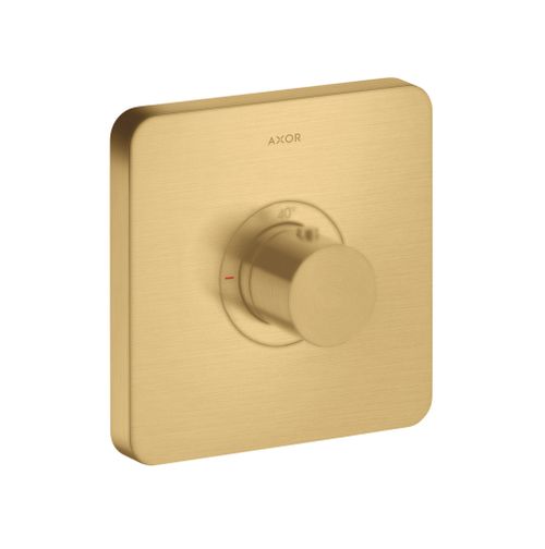 AXOR-HG-AXOR-ShowerSelect-Thermostat-HighFlow-Unterputz-softcube-Brushed-Gold-Optic-36711250 gallery number 1